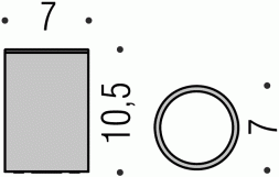 Стакан COLOMBO DESIGN PLUS W4941 настольный