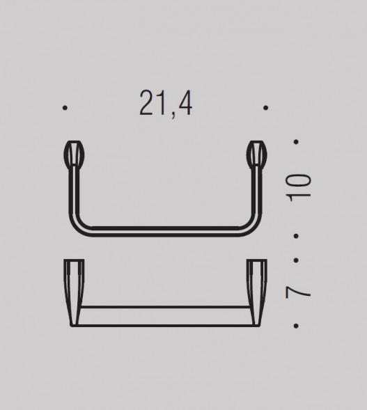 Полотенцедержатель COLOMBO DESIGN TRENTA B3031 кольцо