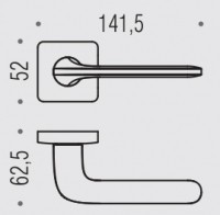 Дверная ручка Colombo ROBOQUATTRO S ID51R хром матовый