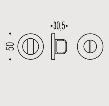 Фиксатор сантехнический Colombo Rosetta FF19 BZG хром матовый