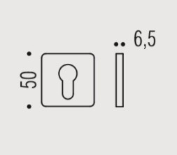 Накладка под цилиндр Colombo Rosetta BT13 винтаж матовый