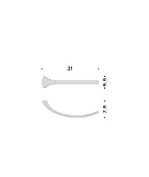 Полотенцедержатель COLOMBO DESIGN LINK B2412 одинарный