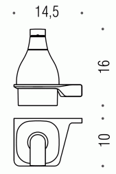 Дозатор COLOMBO DESIGN ALIZE B9330.DX настенный