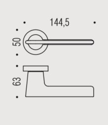 Дверная ручка Colombo Alato JP11 RSB.CR хром