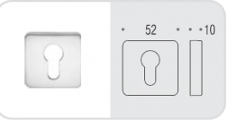 Накладка под цилиндр Colombo Rosetta PT13 винтаж матовый