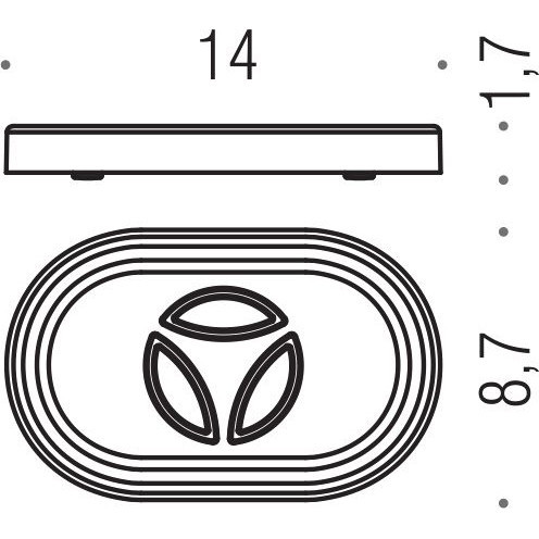 Мыльница COLOMBO DESIGN ROAD B8040 настольная