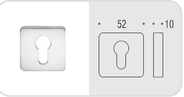 Накладка под цилиндр Colombo Rosetta PT13 графит