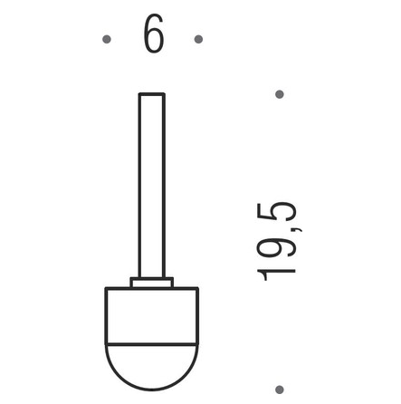Запасная щётка для туалетного ёршика Colombo Basic B2757