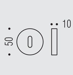 Накладка под цилиндр Colombo Design Rosetta One CC13 белый 1 шт