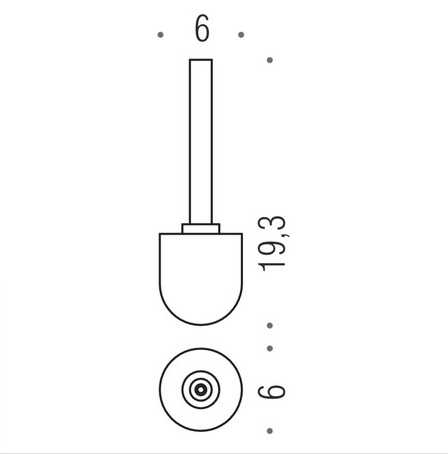 Запасная насадка для ёршика Colombo Road B8057