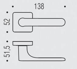 Дверная ручка Colombo Design ONEQ CC21RSB.C01 белый матовый
