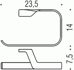 Полотенцедержатель COLOMBO DESIGN ALIZE B2531 кольцо
