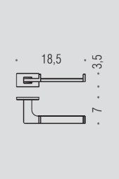Держатель туалетной бумаги COLOMBO DESIGN LOOK B1608.BM без крышки