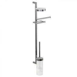 Стойка COLOMBO DESIGN PLANETS B9822 настенная с полотенцедержателем с мыльницей с держателем туалетной бумаги и с ершиком