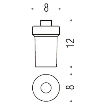 Запасная стеклянная колба для дозатора жидкого мыла Colombo Bart B9354