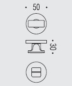 Фиксатор сантехнический Colombo Rosetta MF19 BZG графит