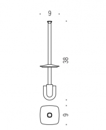 Запасная щётка для туалетного ёршика Colombo Portofino B3258.BR