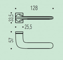 Дверная ручка Colombo Design ROBOQUATTRO S ID51RSB/0 хром матовый