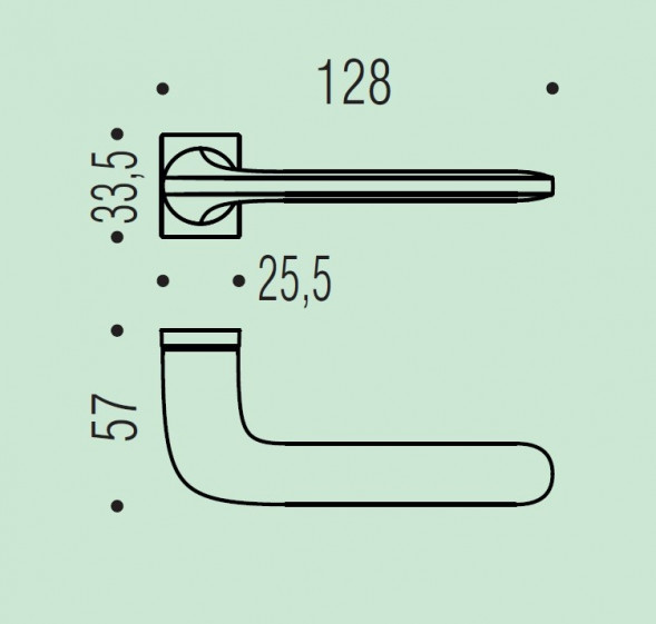 Дверная ручка Colombo Design ROBOQUATTRO S ID51RSB/0 хром матовый
