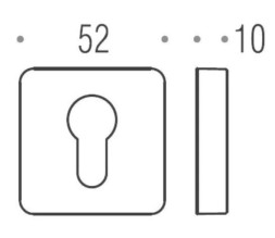 Накладка под цилиндр Colombo Rosetta PT13 хром