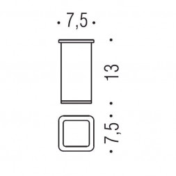 Стакан COLOMBO DESIGN LULU B6241.GOLD настольный