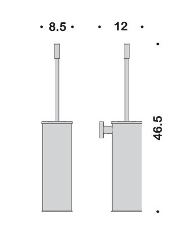 Ершик COLOMBO DESIGN PLUS W4962.NM настенный