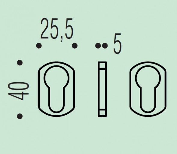 Накладка под цилиндр Colombo Design Rosetta ZE13/0 черный матовый