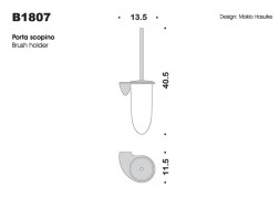 Ершик COLOMBO DESIGN KHALA B1807 настенный