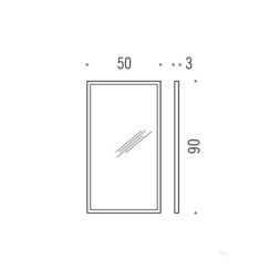 Зеркало COLOMBO DESIGN FASHION MIRRORS B2043 настенное в раме