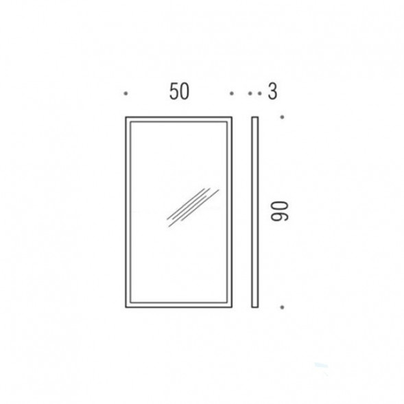 Зеркало COLOMBO DESIGN FASHION MIRRORS B2043 настенное в раме