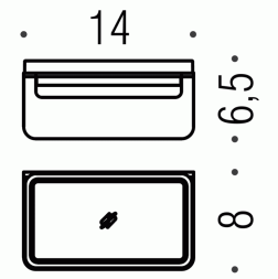 COLOMBO DESIGN Over B7001 Мыльница настенная