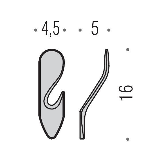 Крючок COLOMBO DESIGN KHALA MH17 одинарный