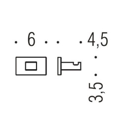 Крючок COLOMBO DESIGN LOOK LC27 одинарный