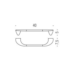 Полотенцедержатель COLOMBO DESIGN KHALA B1809 широкий