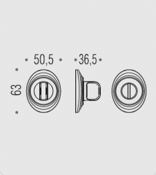 Фиксатор сантехнический Colombo Rosetta DB19 BZG бронза