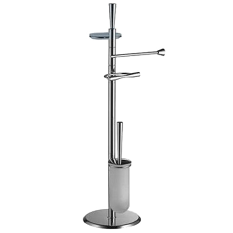 Стойка COLOMBO DESIGN ISOLE B9413N напольная с полотенцедержателем с мыльницей