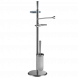 Стойка COLOMBO DESIGN ISOLE B9413N напольная с полотенцедержателем с мыльницей