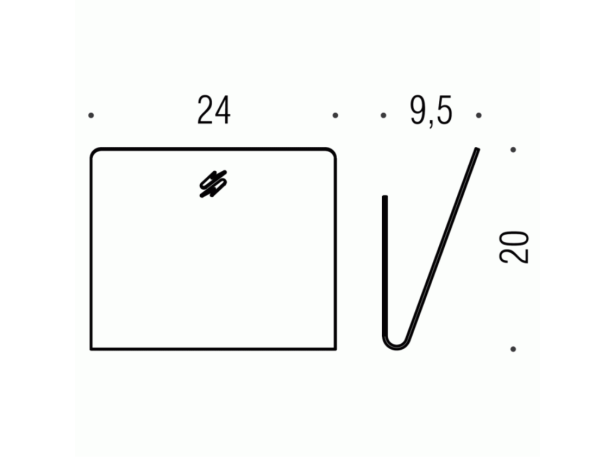 COLOMBO DESIGN Over B7071 Держатель журналов настенный