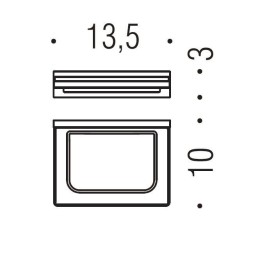 Мыльница COLOMBO DESIGN LOOK B1601 настенная