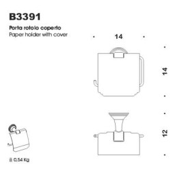 Держатель туалетной бумаги COLOMBO DESIGN HERMITAGE B3391.HPS золото с крышкой
