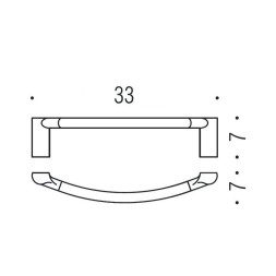 Полотенцедержатель COLOMBO DESIGN LUNA B0131 широкий 33 см
