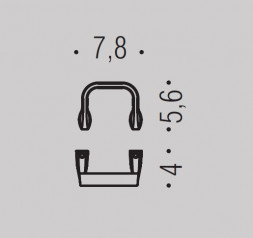 Крючок COLOMBO DESIGN TRENTA PT17 одинарный