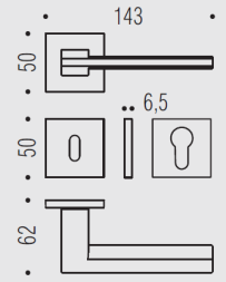 Дверная ручка Colombo ELECTRA MS11RSB винтаж матовый