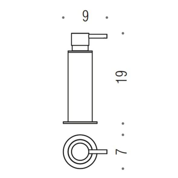 Дозатор COLOMBO DESIGN MINI B9342 настенный цвет хром