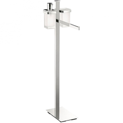 Стойка COLOMBO DESIGN UNITS B9111 напольная с полотенцедержателем с дозатором со стаканом