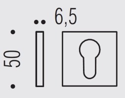 Накладка под цилиндр Colombo Rosetta FF23 хром матовый
