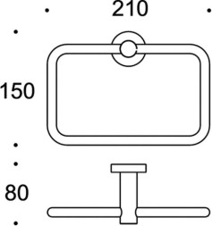 Полотенцедержатель COLOMBO DESIGN PLUS W4931 кольцо
