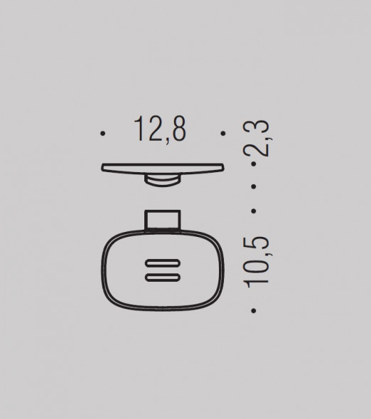 Мыльница COLOMBO DESIGN TRENTA B3001.GM настенная