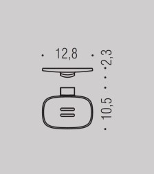 Мыльница COLOMBO DESIGN TRENTA B3001.NM настенная