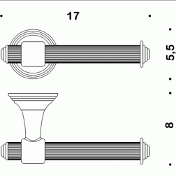 Держатель туалетной бумаги COLOMBO DESIGN HERMITAGE B3308 BR без крышки